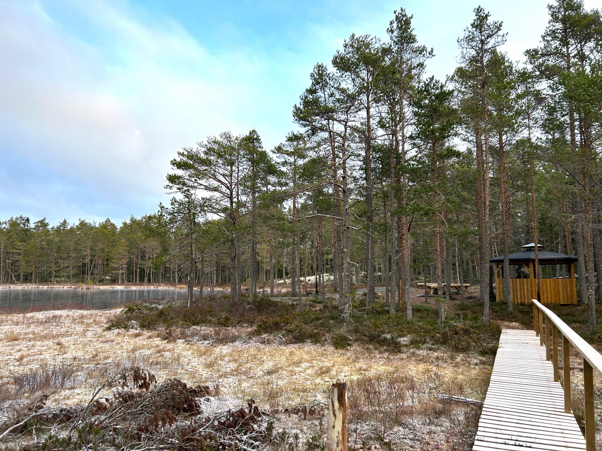 SCAs vindskydd vid Kusttjärnen