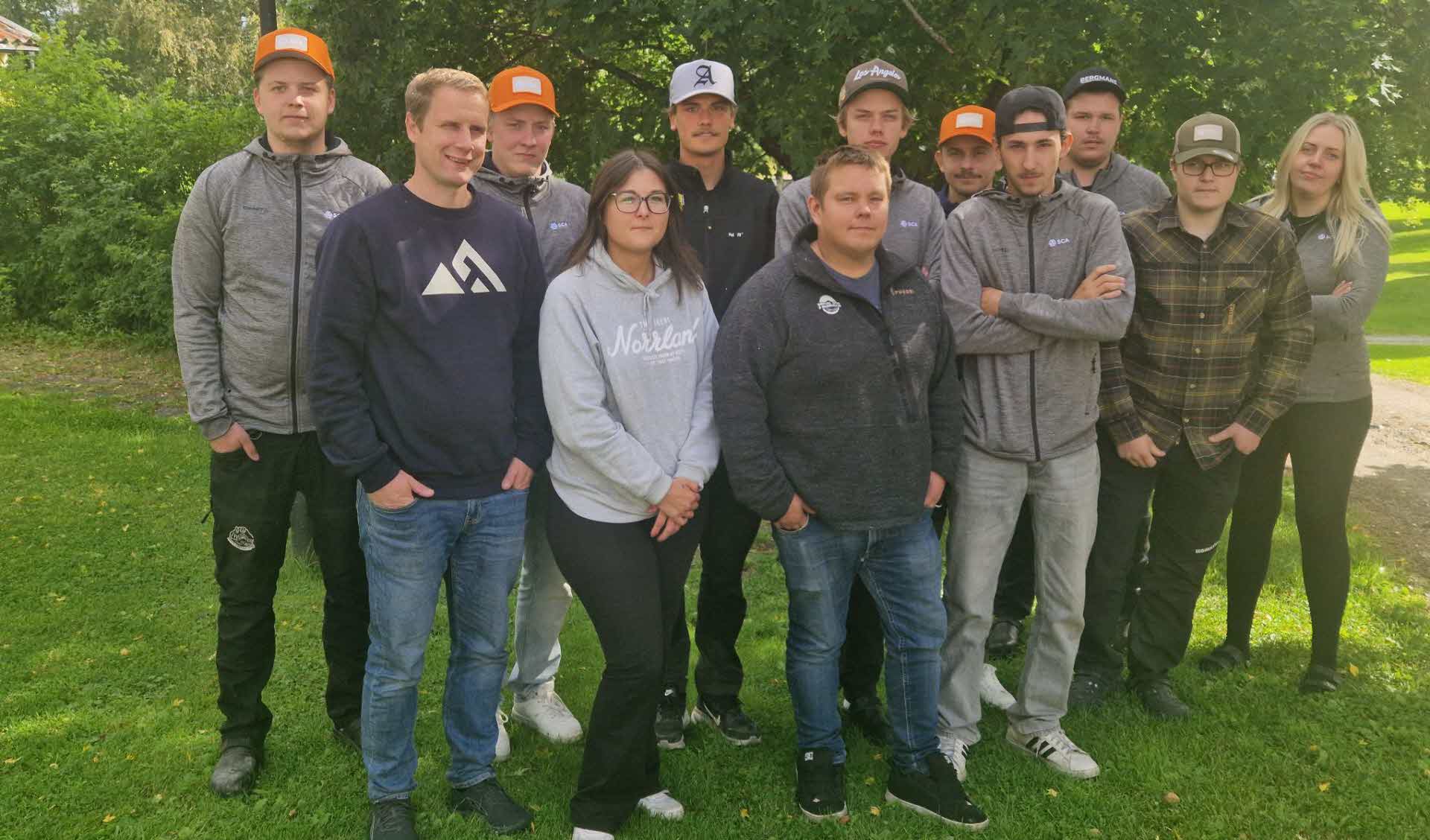 SCAs femte grupp med blivande skogsmaskinförare
