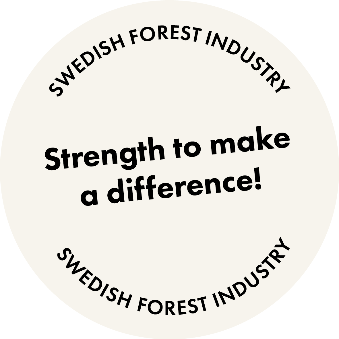 Image from The Swedish Forest Industriers campaign Strength to make a difference. Illustration.