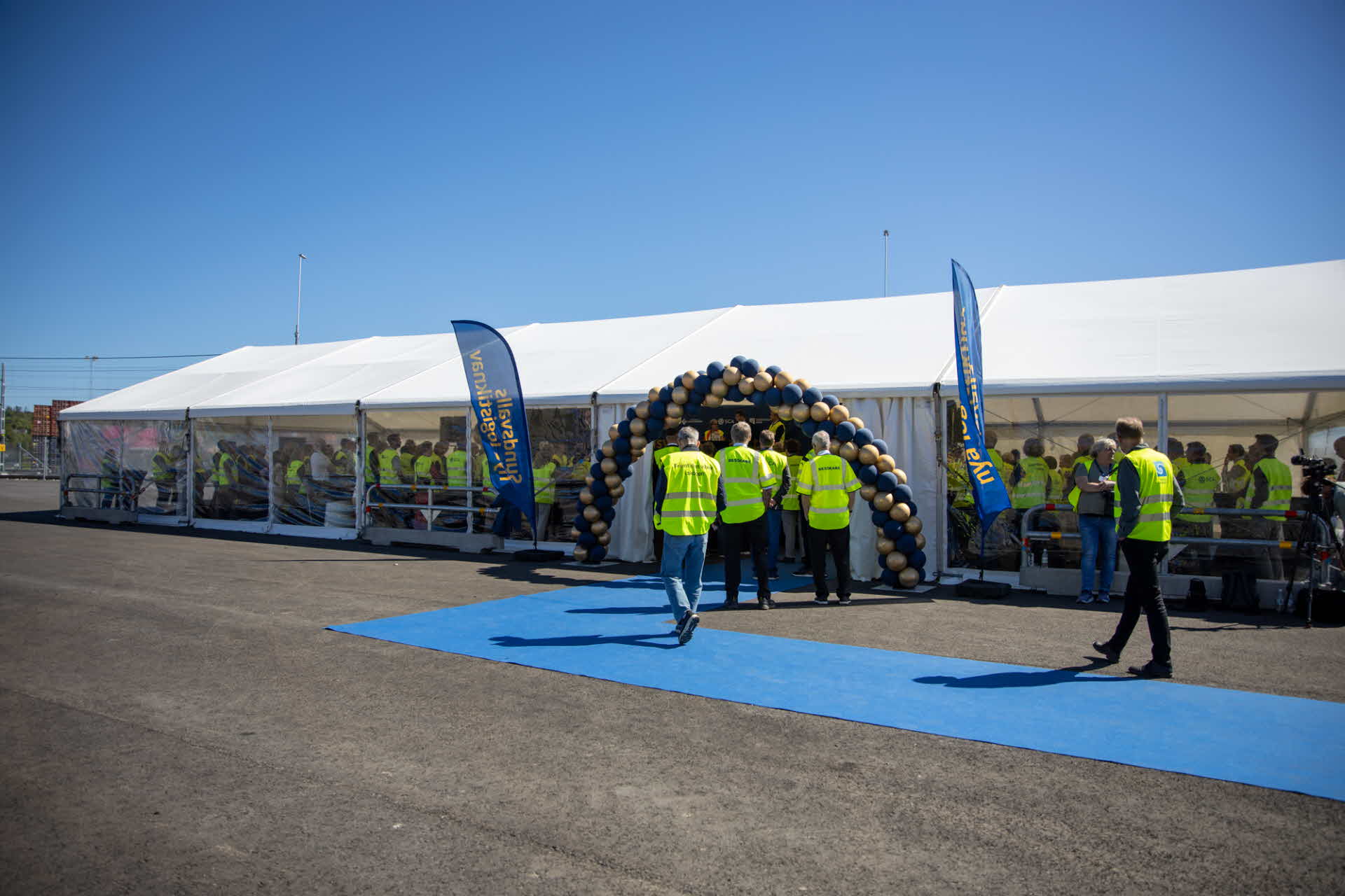 From the inauguration of the new container port. 