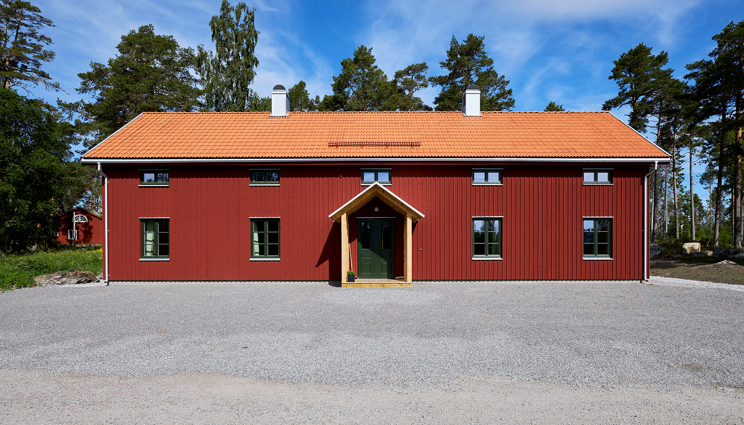 Det rödmålade huset i Galtström.