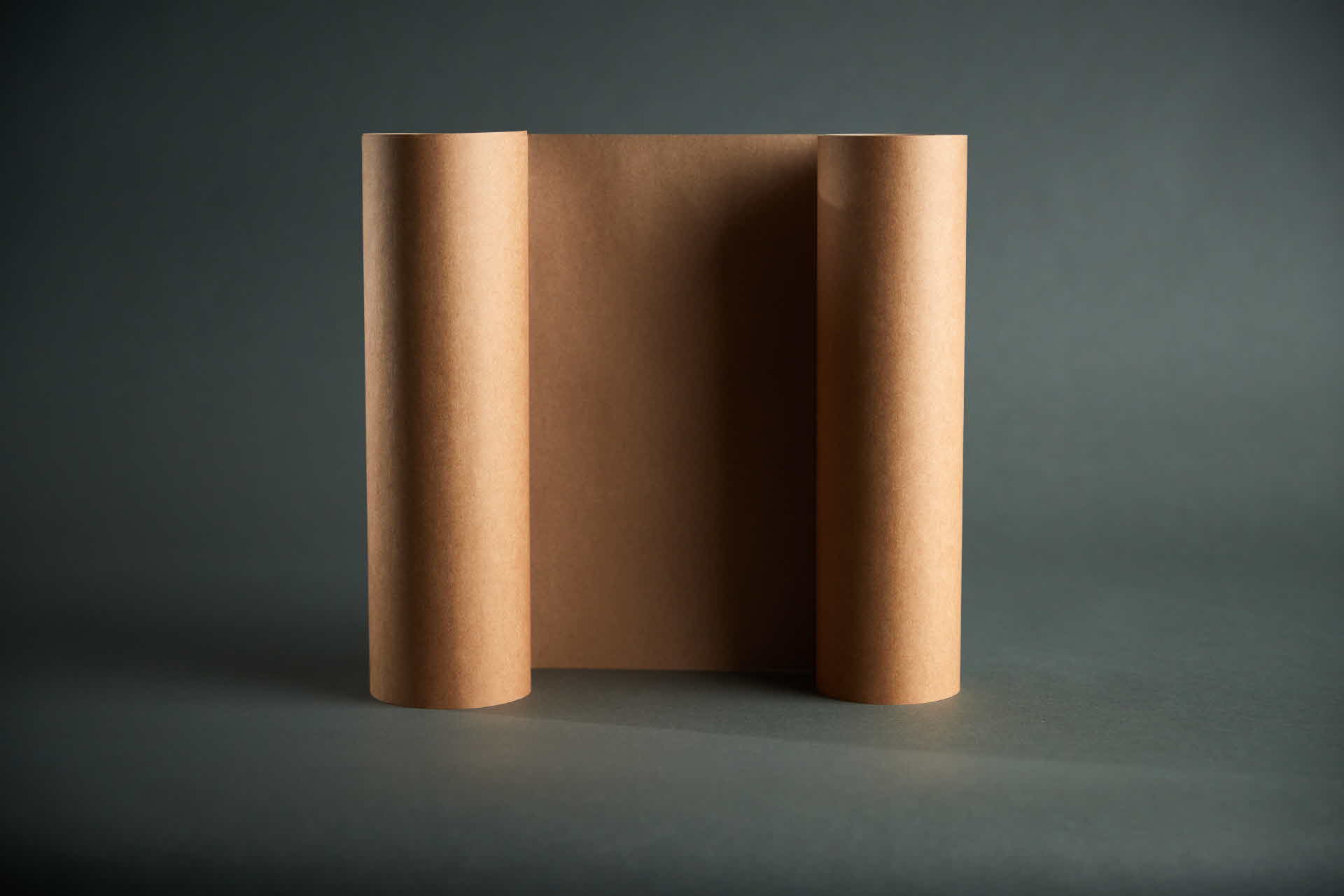 Roll with brown kraft top