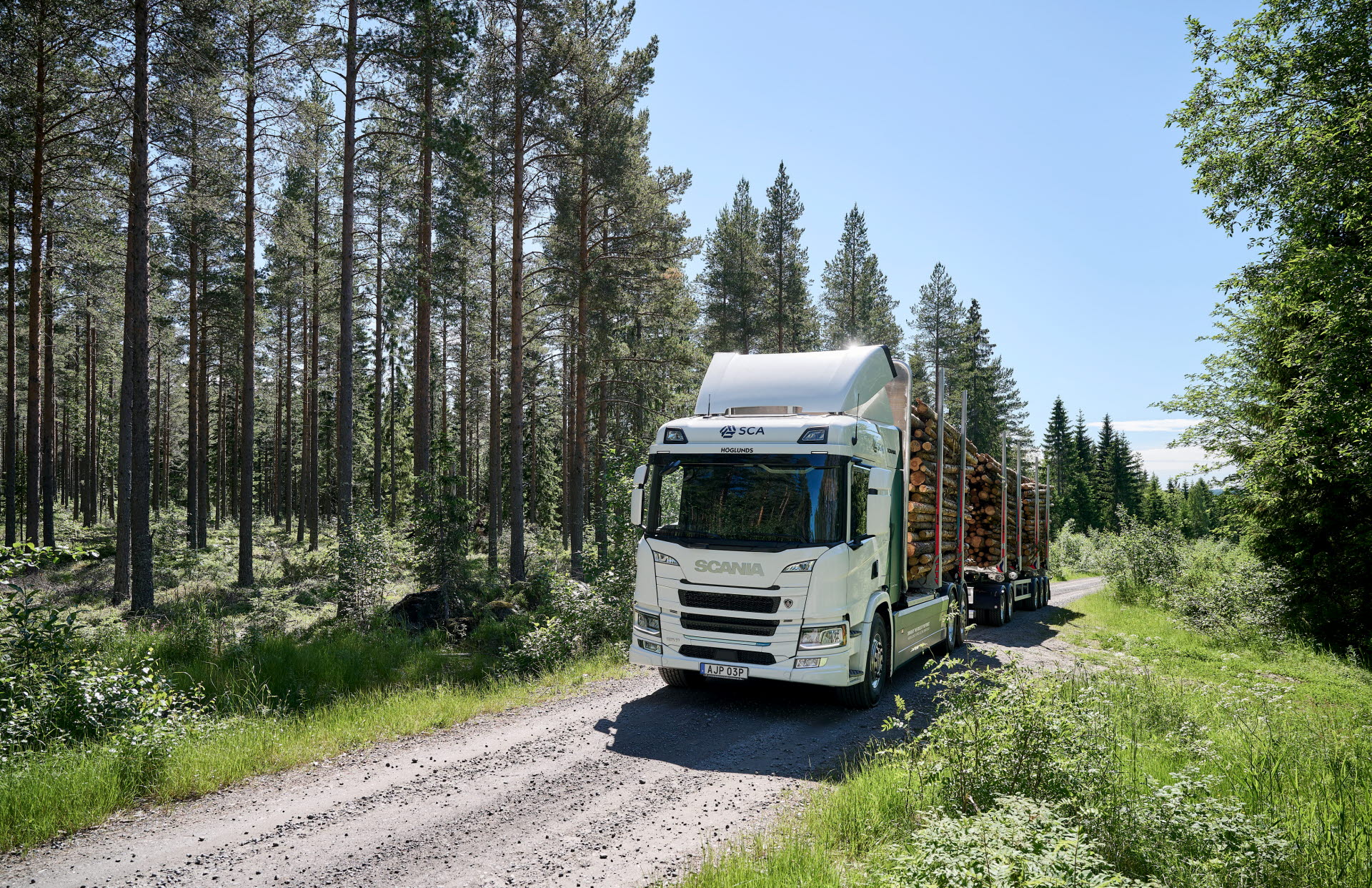 SCA's and Scania's electric timber truck