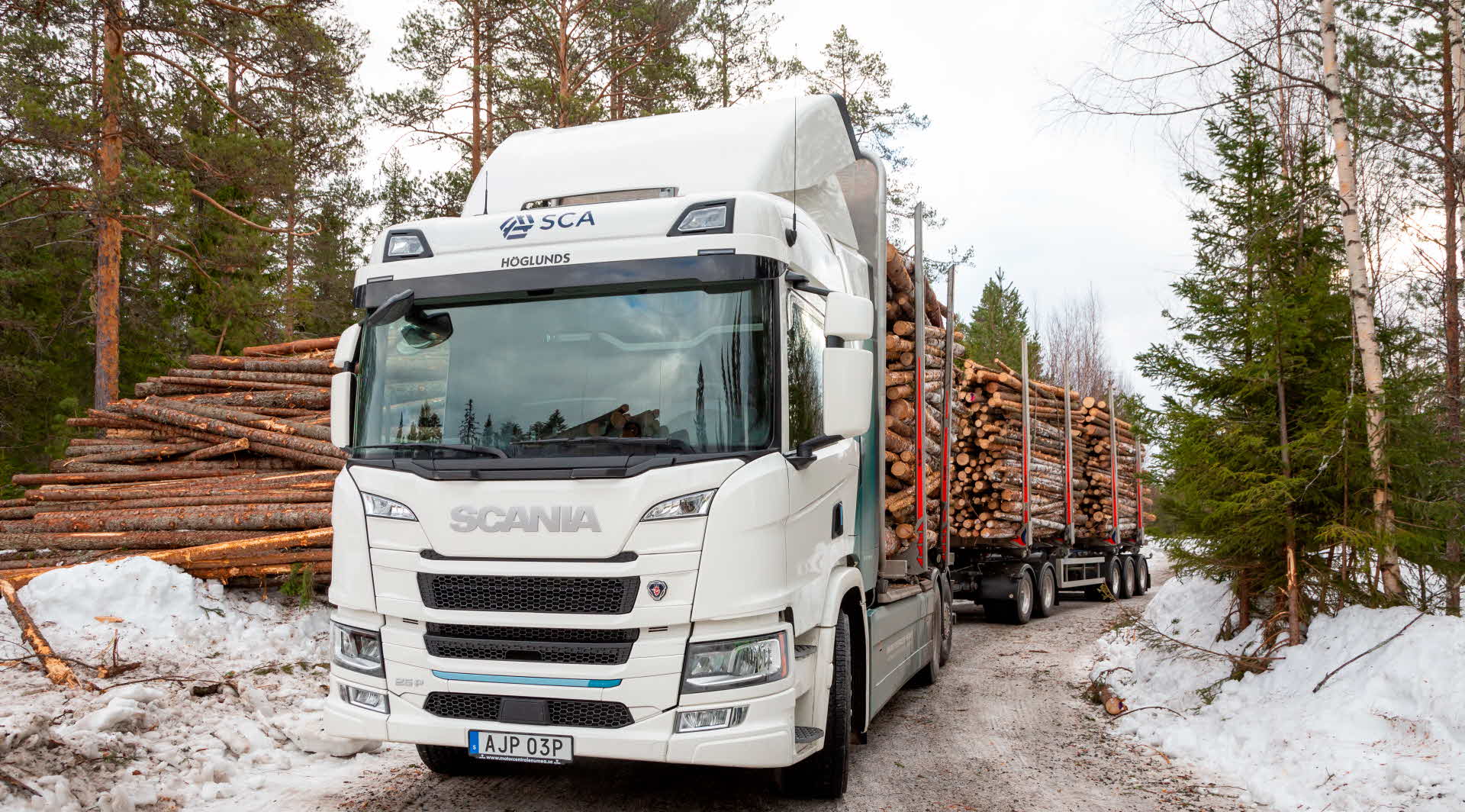 Eltimmerbilen i skogen