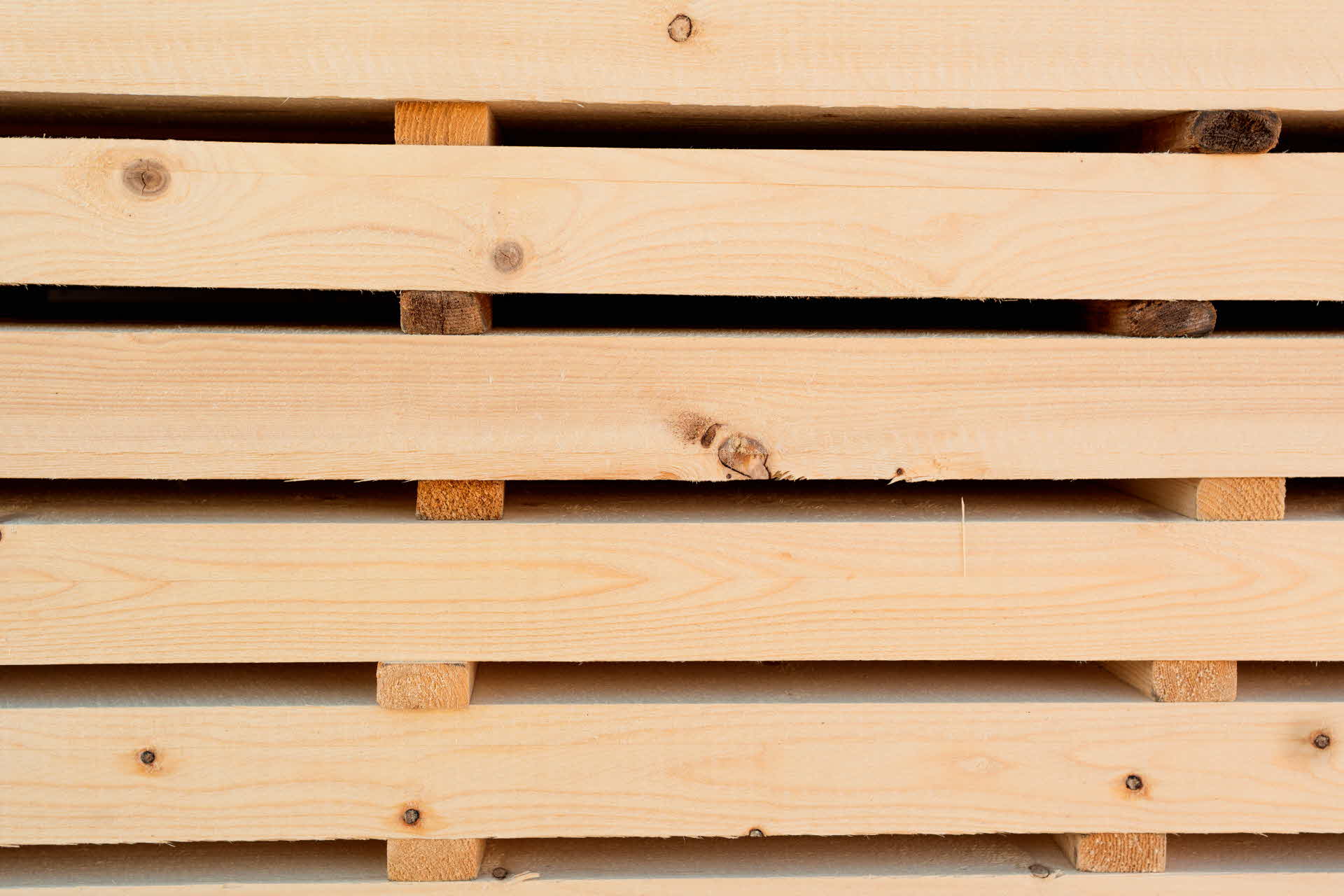 Closeup on wooden products.