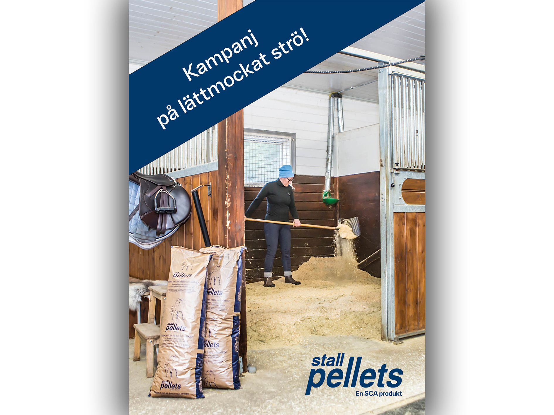 Stallpellets kampanjmaterial