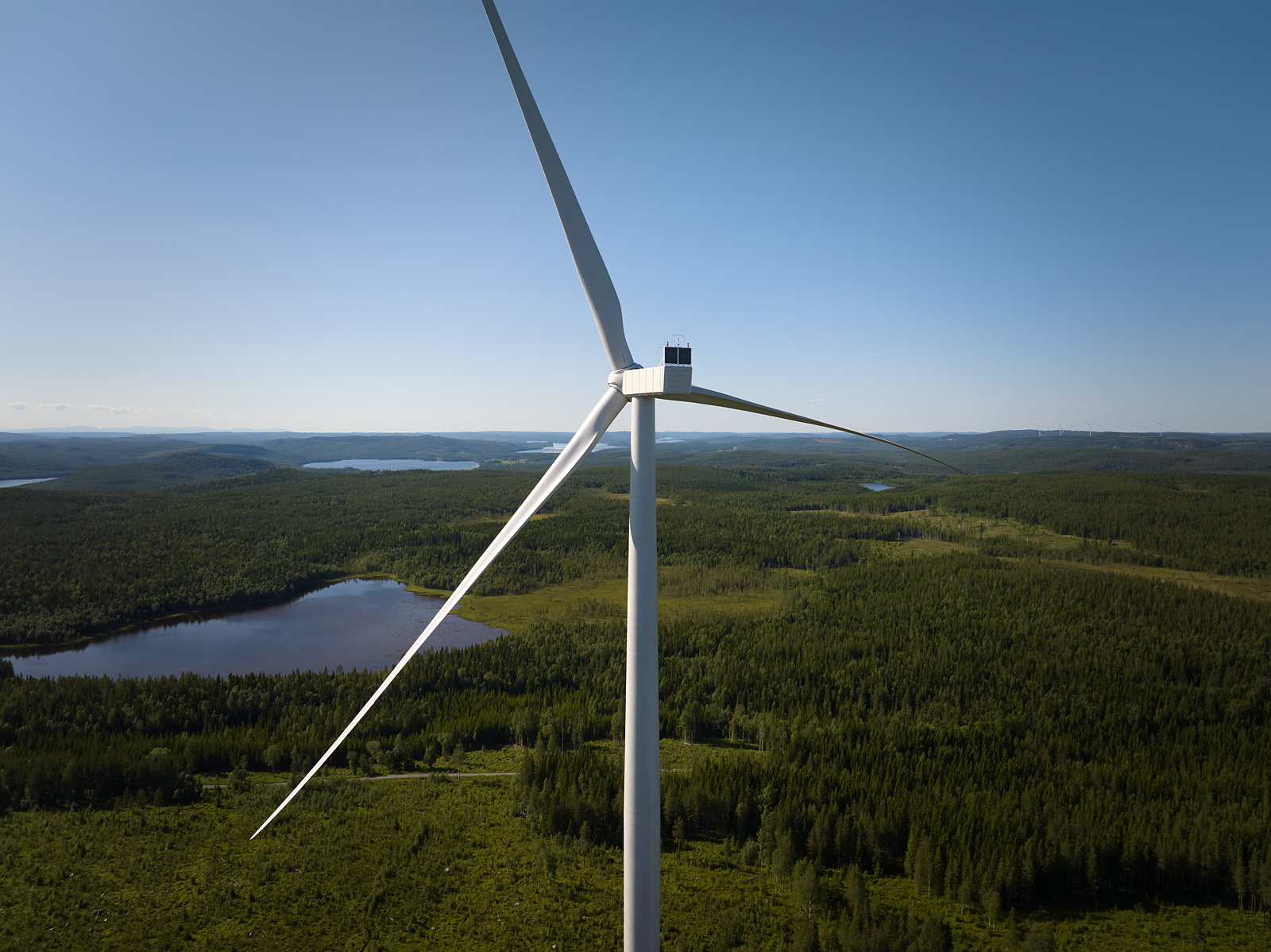 Ett av vindkraftverken i Fasikans vindpark