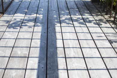 Heartwood decking.