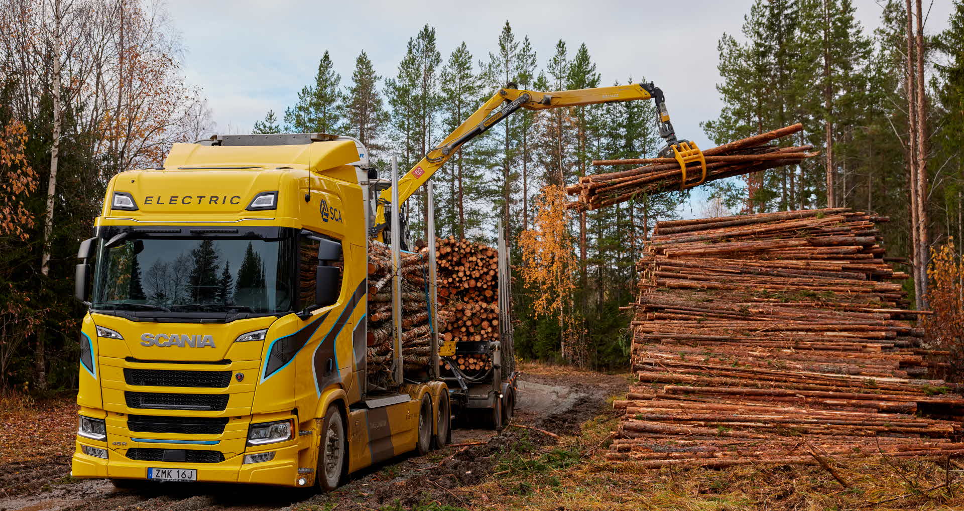 electric timber truck