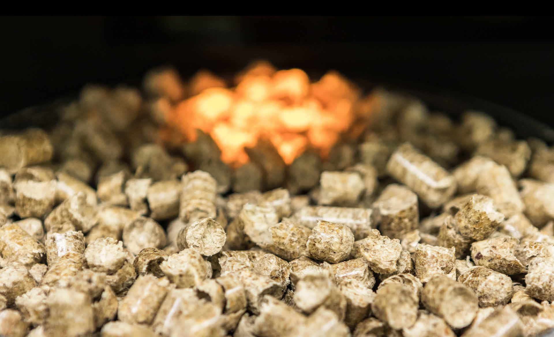 Pelletssäck med pellets