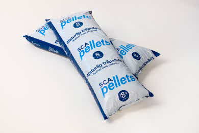 Två pelletssäckar