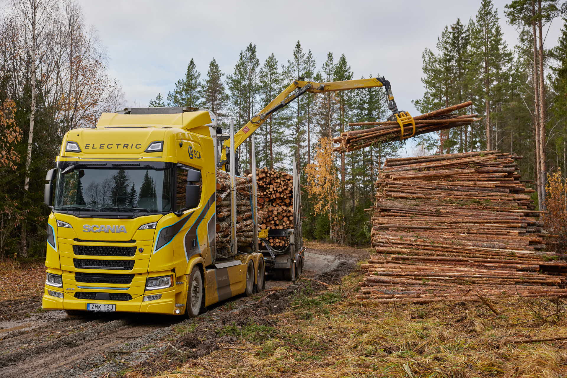 electric timber truck