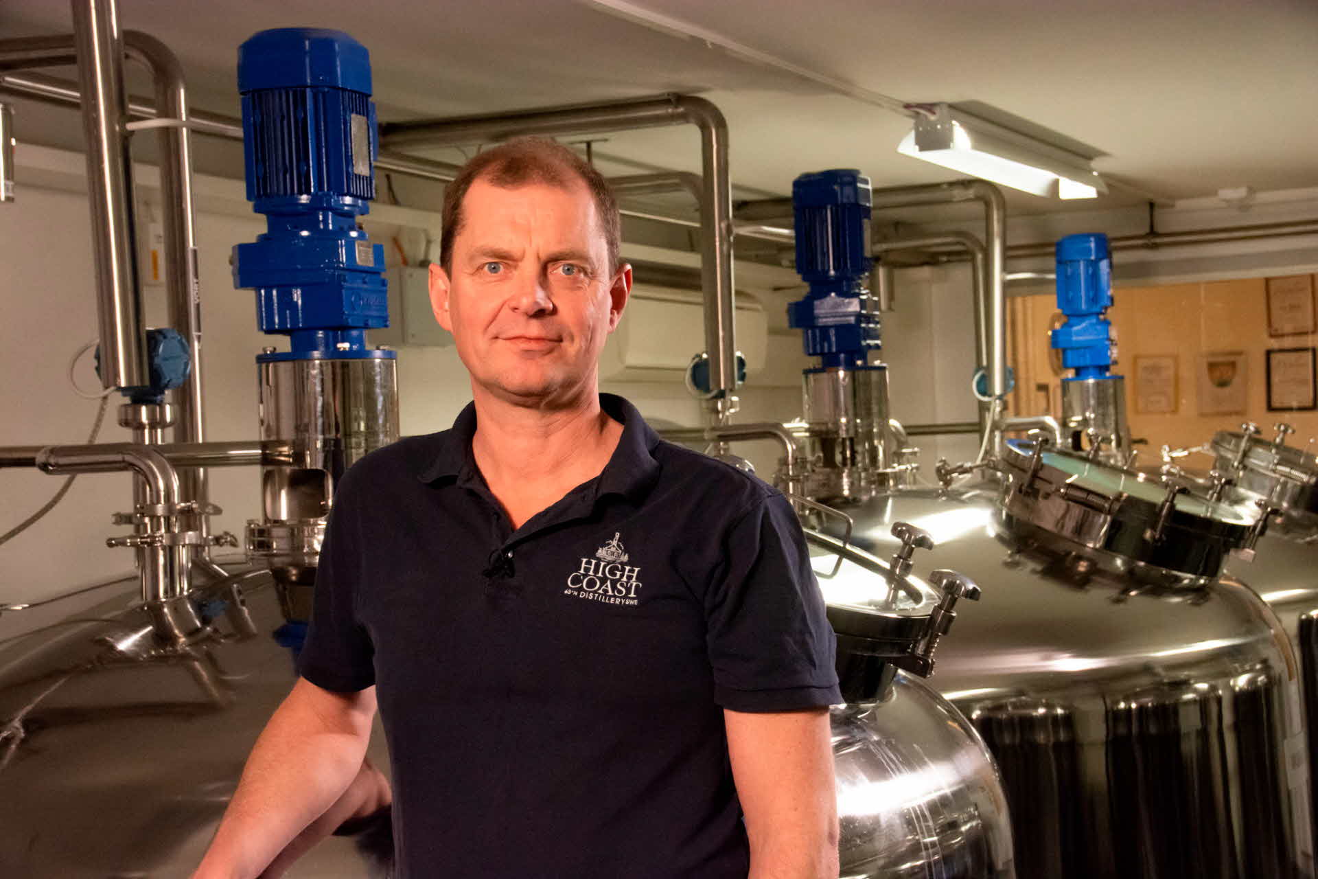 Roger Melander, distillery manager at High Coast Distillery