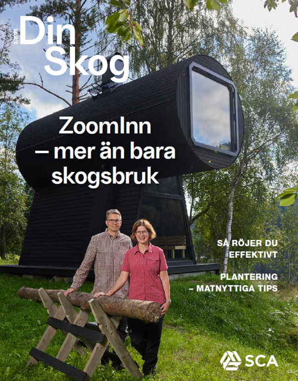 Omslaget tidningen Din Skog nummer 2 2025
