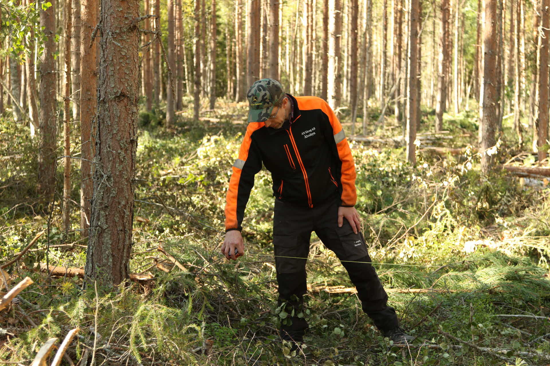 Mäta stickvägsbredd