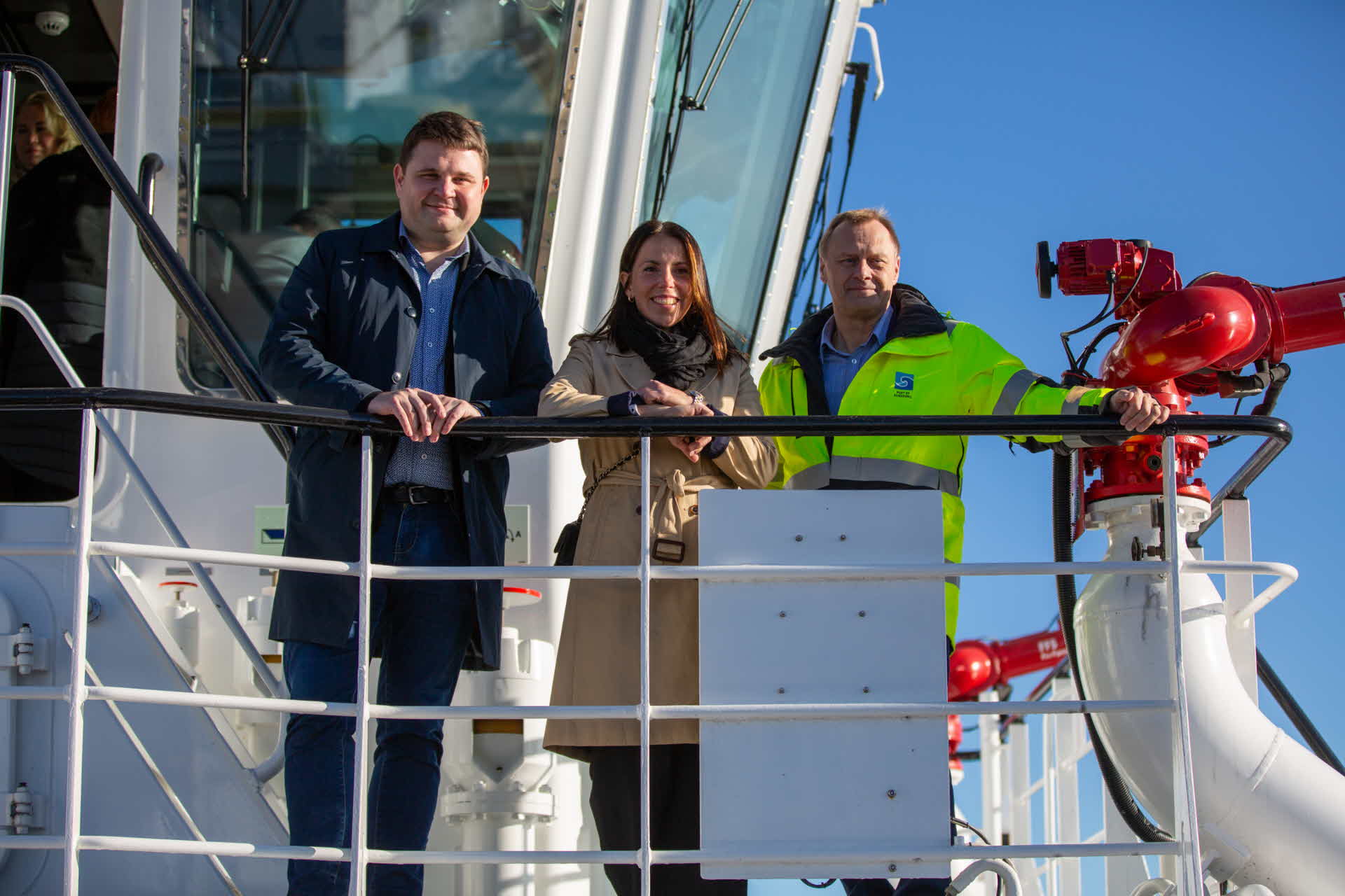 Niklas Säwén, Charlotte Kalla och Johan Stenström.