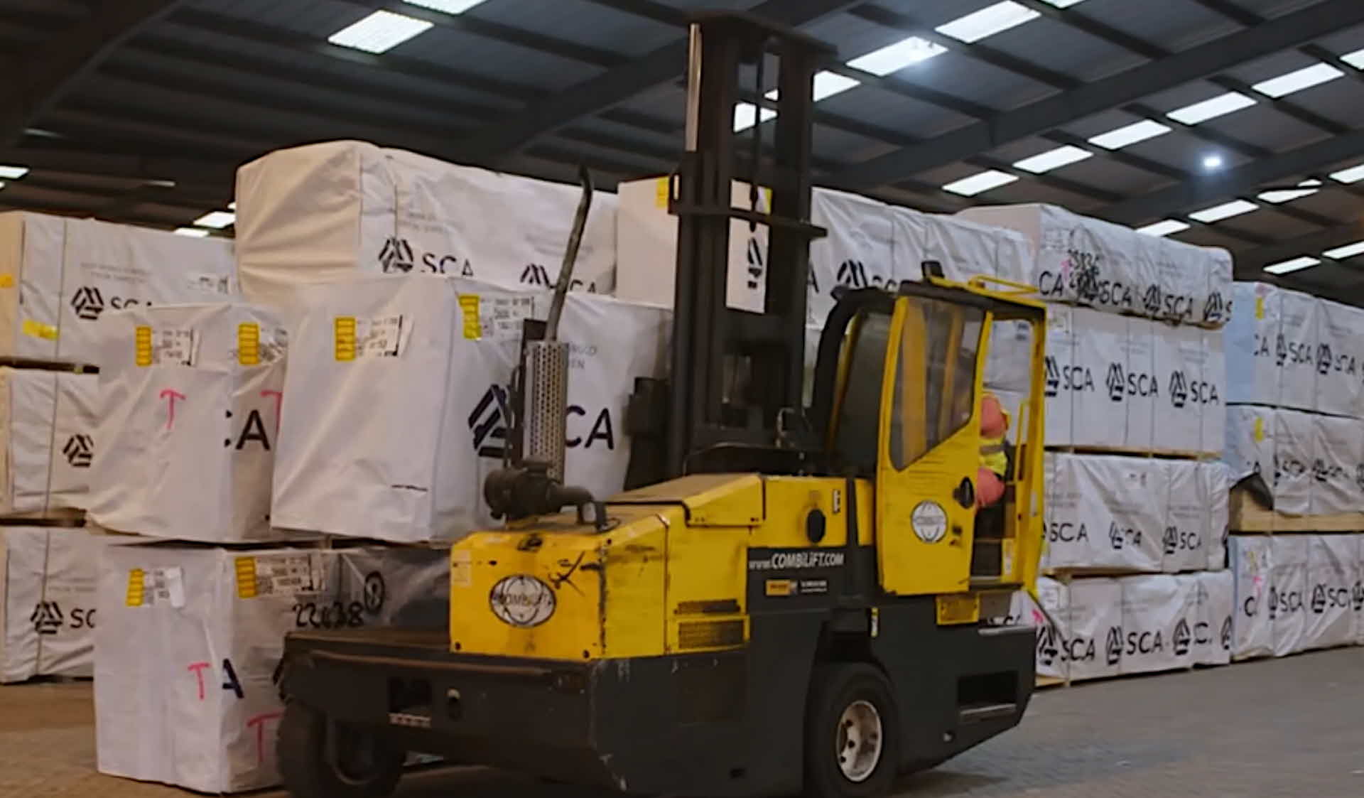 Cargo in the port of Hull.