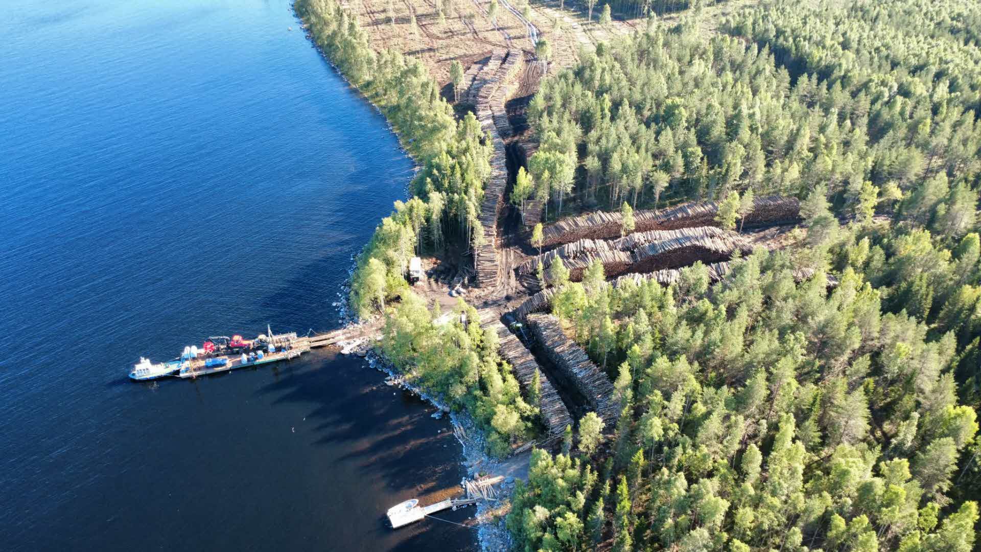 vybild över Granön
