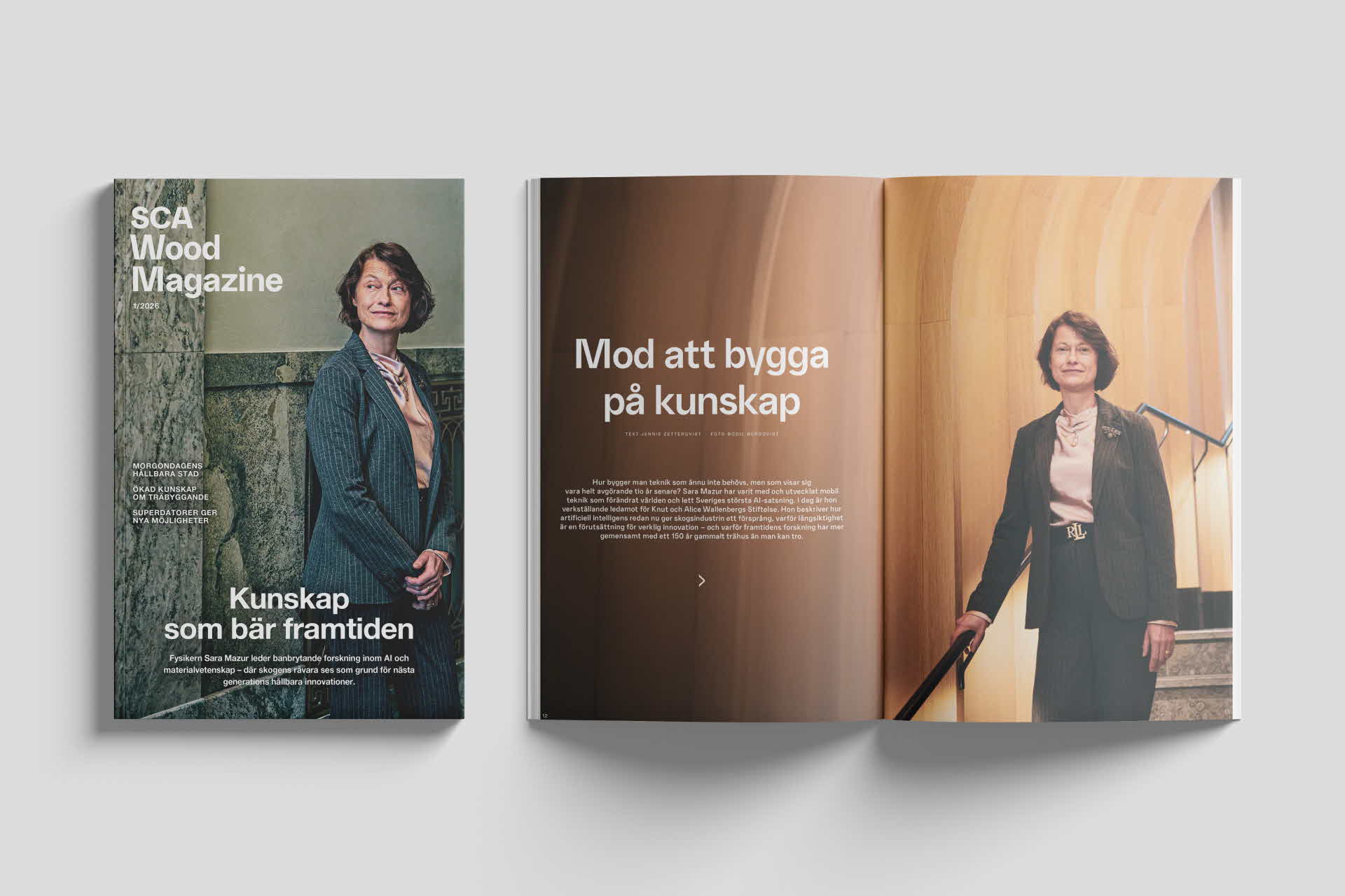 Omslagsbild för SCA Wood Magazine nummer 1 2026.