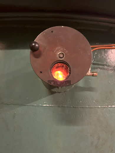 Part of the steam boiler