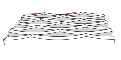 Rythmix DUNE ytterpanel, skiss. 