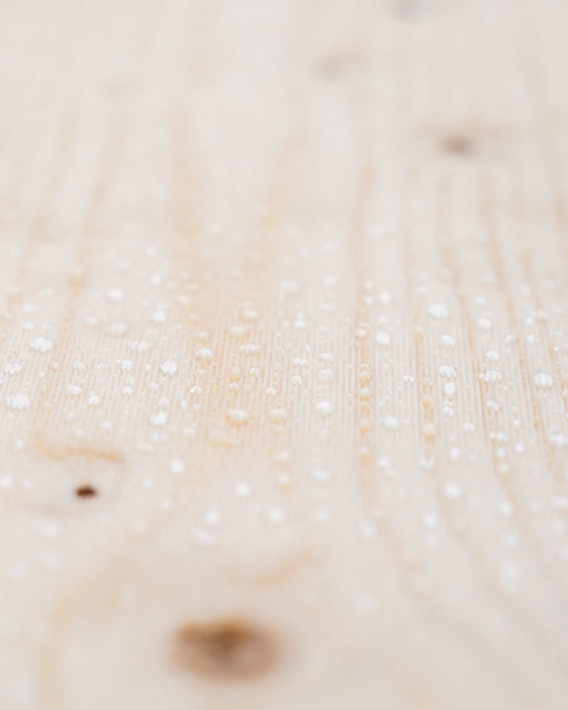 Closeup on a white cladding.