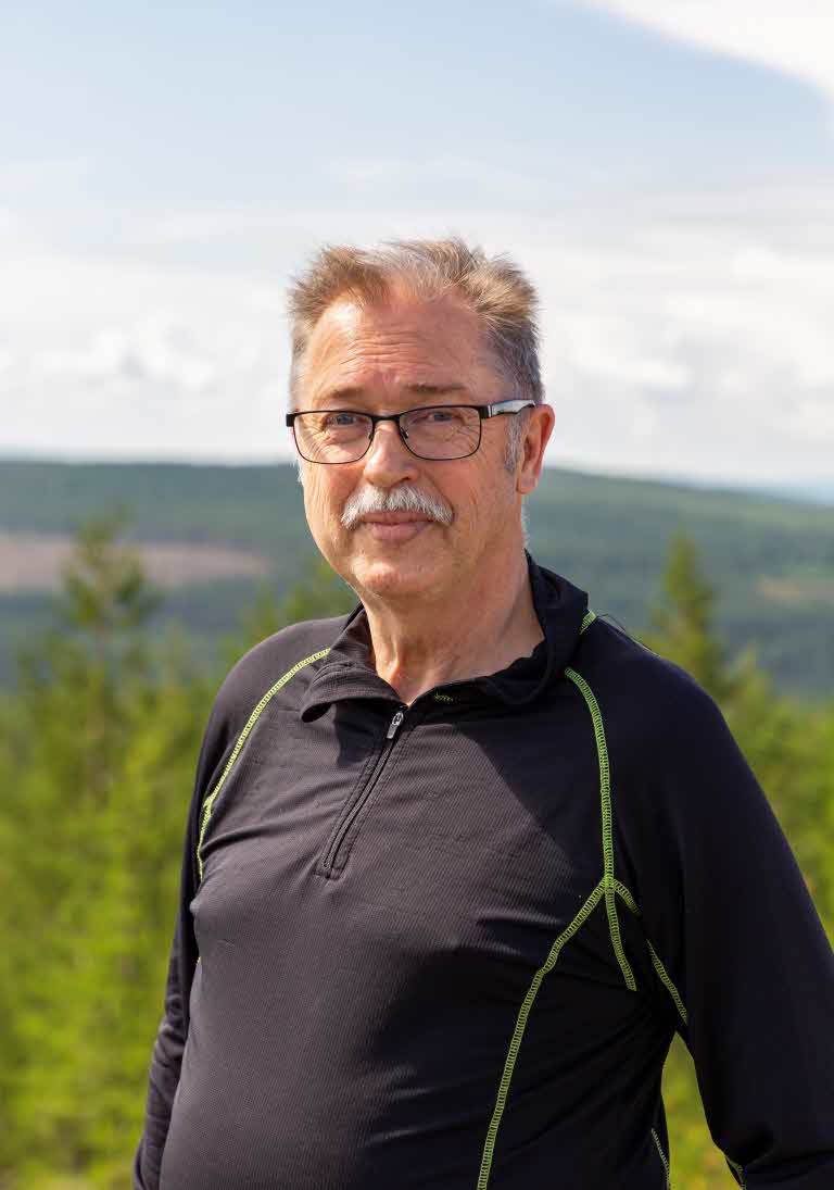 Christer Nilsson, a forest owner in Boliden, Västerbotten.