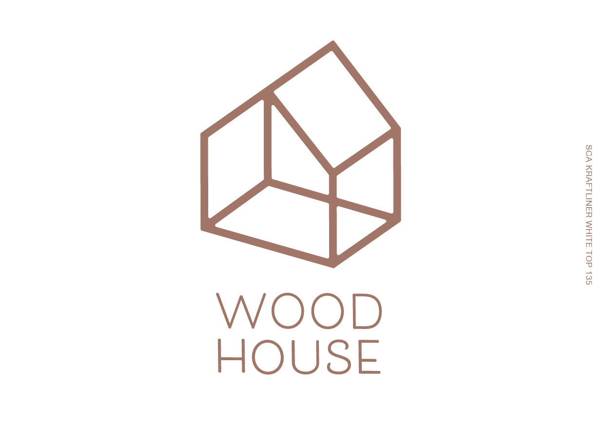 Brown logo on white background