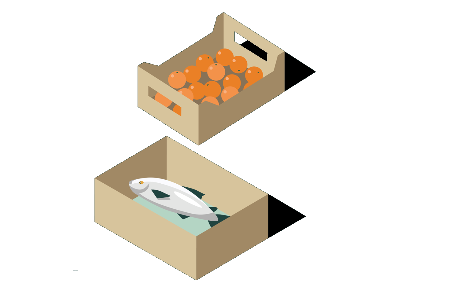 Food packaging illustrations