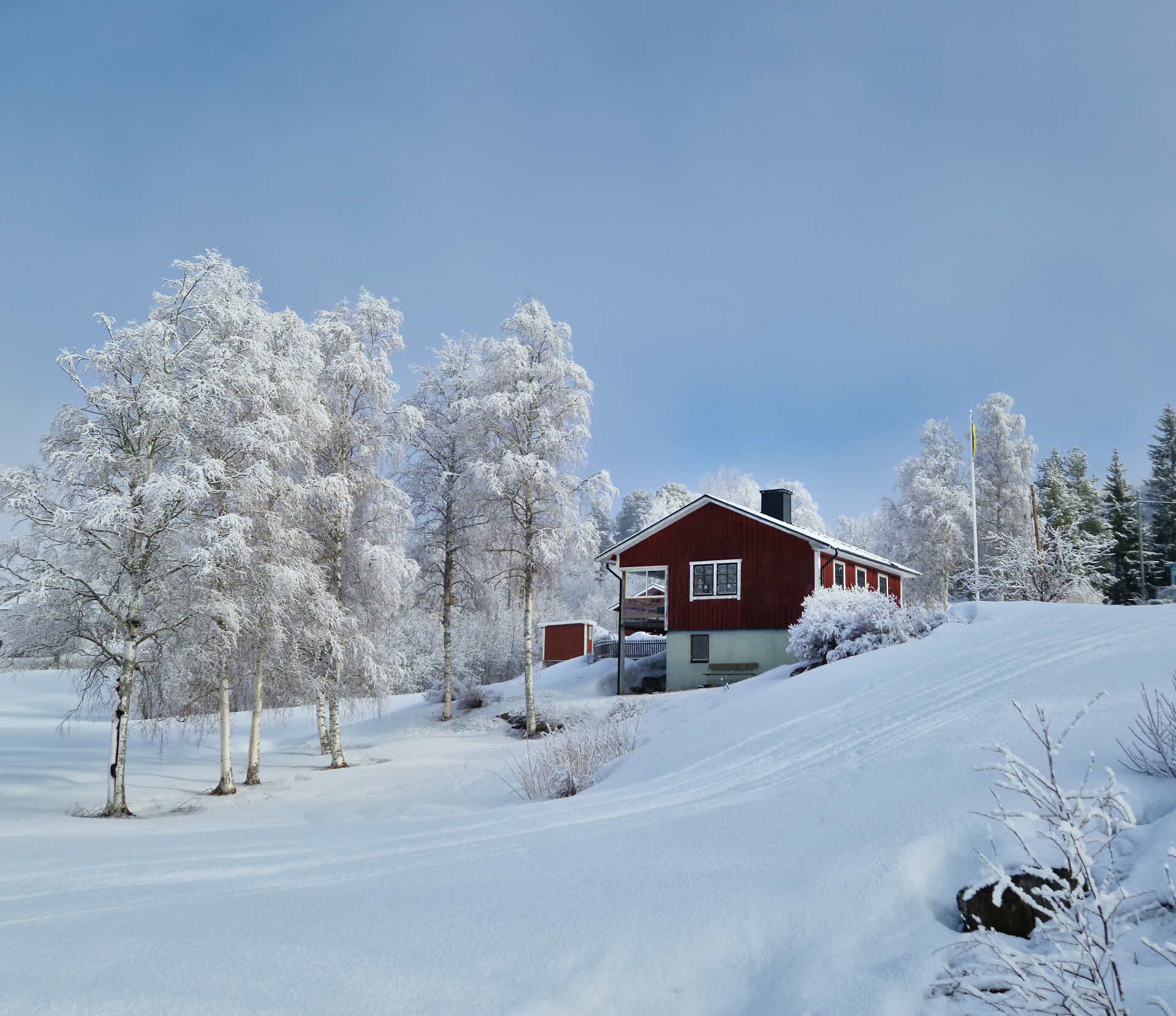 Hus i vintrig miljö