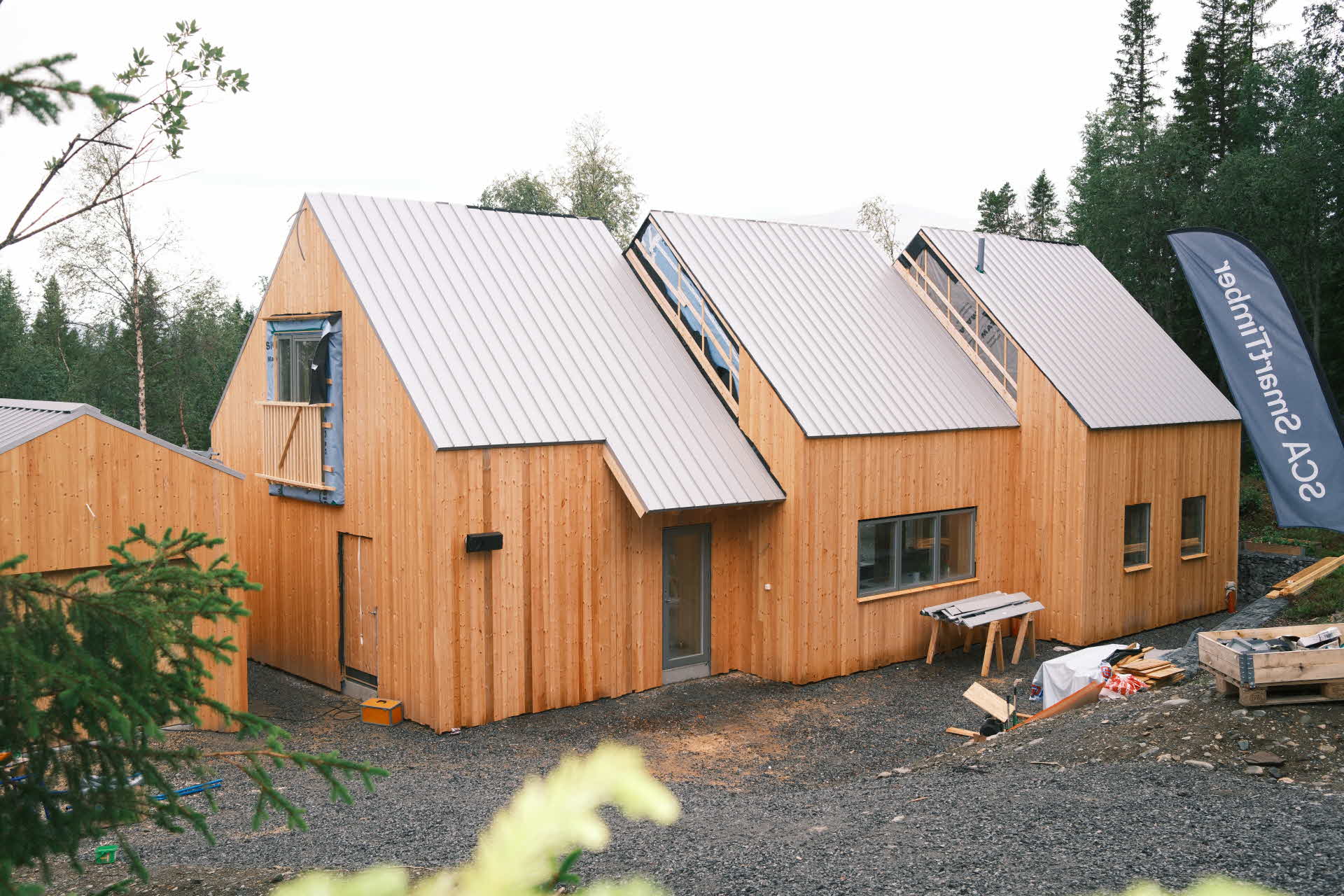 Fjället Cabin med ytterpanel från SCA.