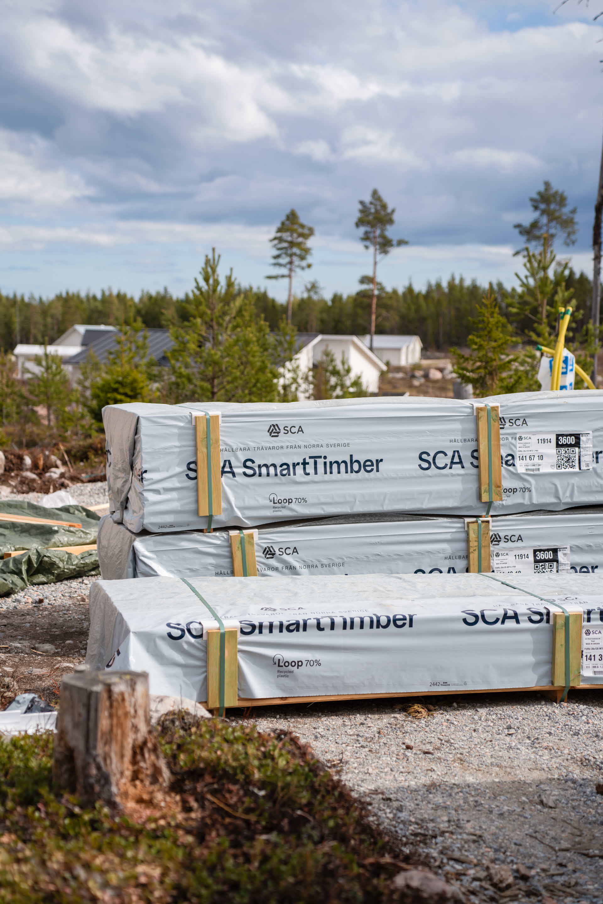 Close-up on the climate-smart packaging.