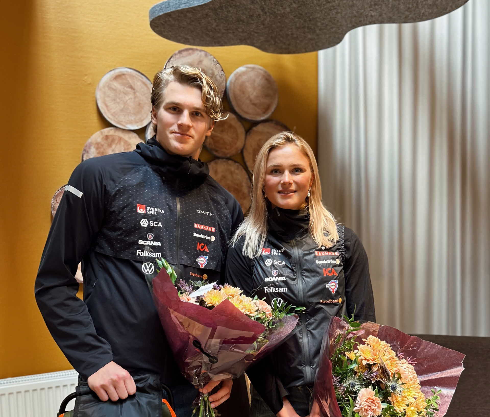 Edvin Anger och Frida Karlsson