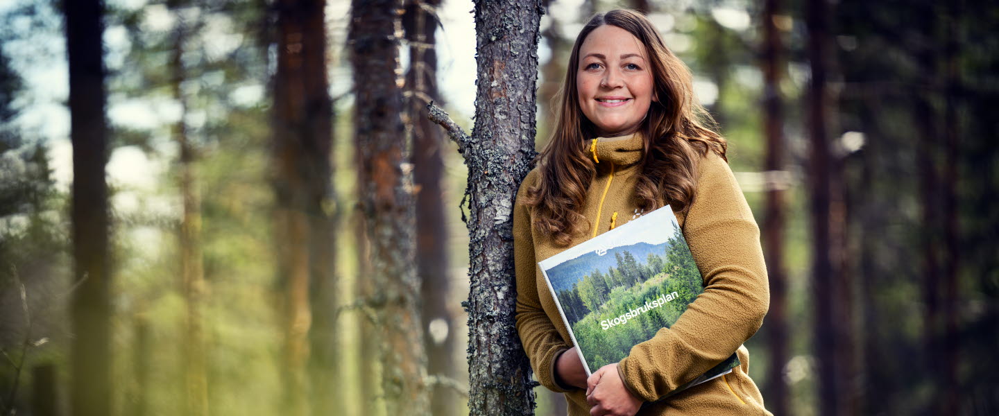 Ewa Lögdberg, skogsägare med skogsbruksplan