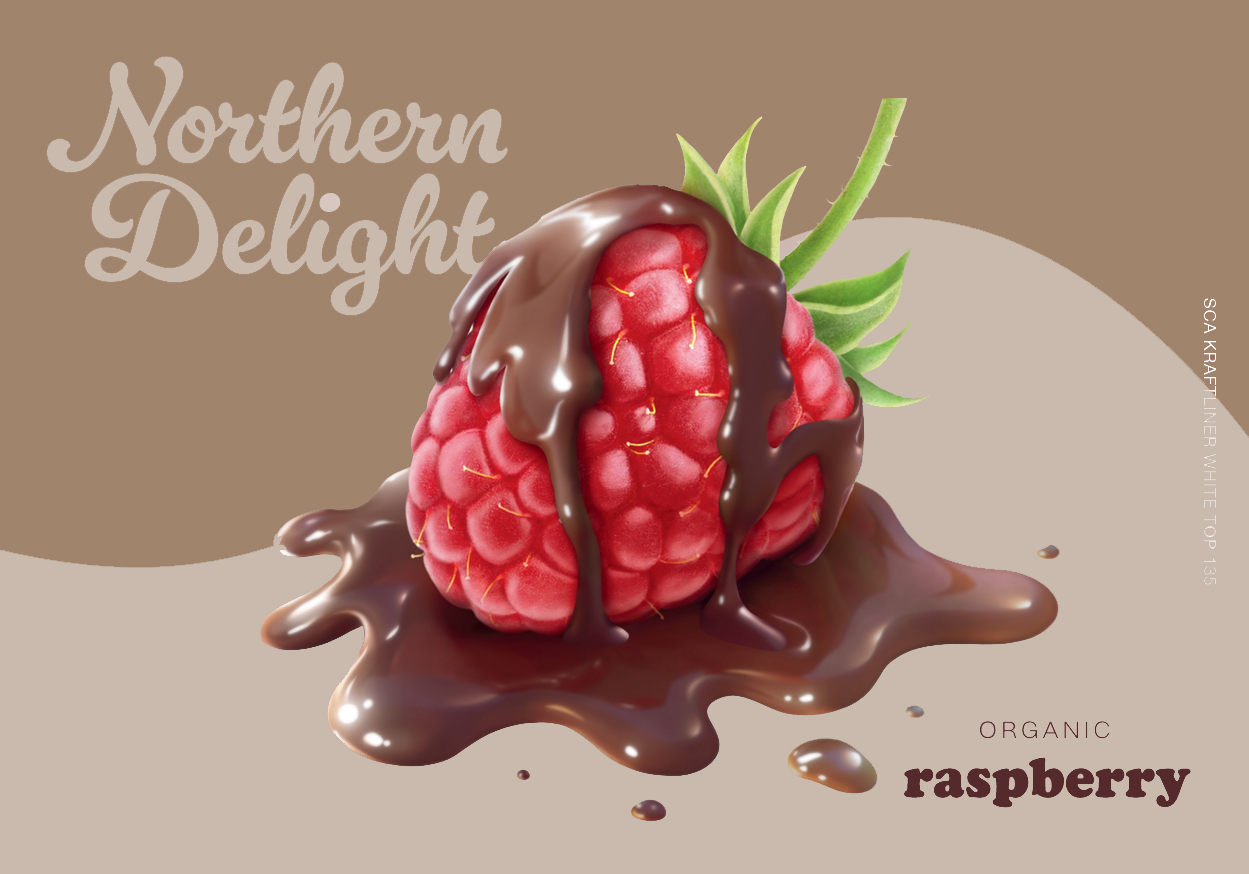 Raspberry with chocolate